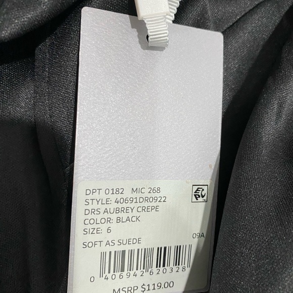 Preston & York Black long sleeve Bow Dress Size 6 - Picture 7 of 9